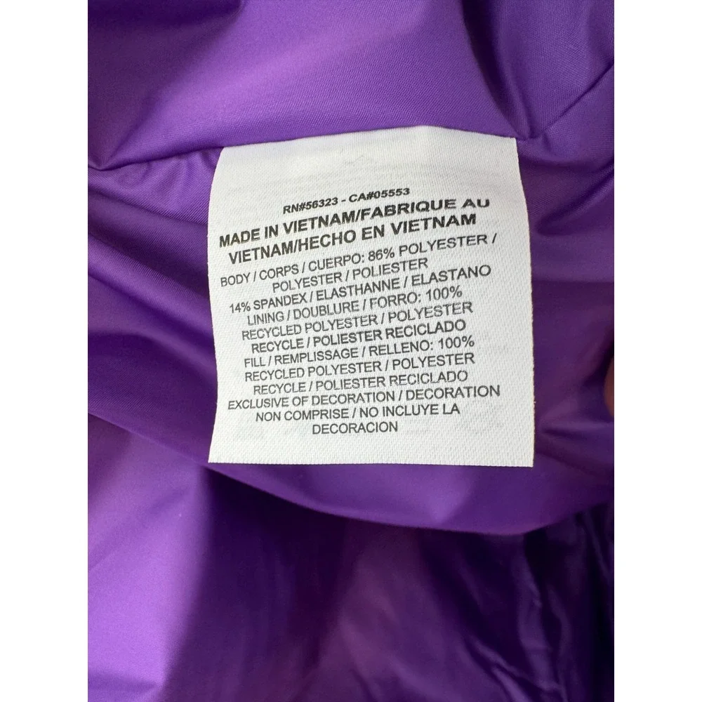 Nike Golf Sport Vest Patterned Purple Full Zip Women's Size Small 619787-560 NEW